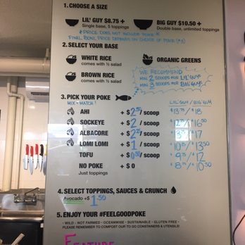 The Poke Guy - Menu - Hawaiian Near Me - Vancouver, British Columbia