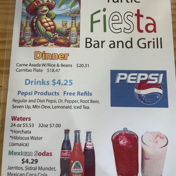 Turtle Fiesta Bar & Grill - Menu as of 7/14/25 - Mexican Near Me - Easton, Washington Turtle Fiesta Bar & Grill - Menu as of 7/14/25 - Mexican Near Me - Easton, Washington