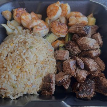 D Grill Boy - 10. Hibachi Steak & Shrimps Combo - Asian Fusion Near Me - Upland, California D Grill Boy - 10. Hibachi Steak & Shrimps Combo - Asian Fusion Near Me - Upland, California