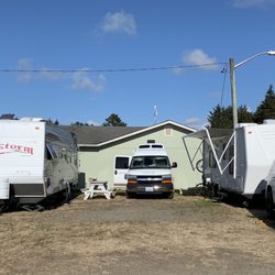 Cedar to Surf Campground - Crowded RV parking.