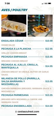 Menu photo 7 Costa Azul Manati, PR