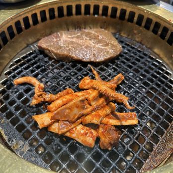 Iron Age Korean Steakhouse - Squid and soy iron steak - Korean Near Me - Rego Park, New York Iron Age Korean Steakhouse - Squid and soy iron steak - Korean Near Me - Rego Park, New York