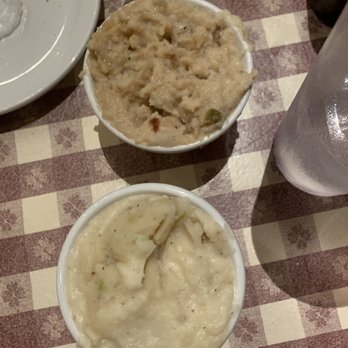 Shamus T Bones - We ordered these at the same time. One set of the mashed potatoes is rancid and one is fresh. - Barbeque Near Me - Eureka, California Shamus T Bones - We ordered these at the same time. One set of the mashed potatoes is rancid and one is fresh. - Barbeque Near Me - Eureka, California