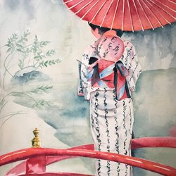 Jan Guarino Fine Art - Painting figures in a landscape ... take a class and learn to be fearless with watercolors!