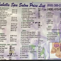 Menu / Price List