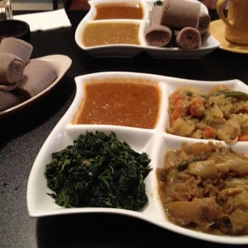 Lucy Ethiopian Cafe - Party plate! - Ethiopian Near Me - Boston, Massachusetts