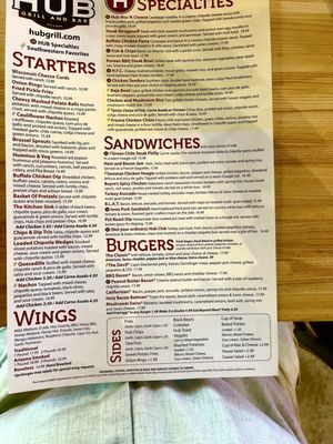 Menu photo 2 The Hub Grill and Bar Mesa, AZ Menu photo 2 The Hub Grill and Bar Mesa, AZ