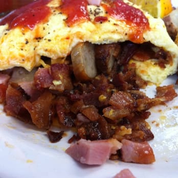 Salmon Bay Café - meat lovers omelet - American Near Me - Seattle, Washington Salmon Bay Café - meat lovers omelet - American Near Me - Seattle, Washington