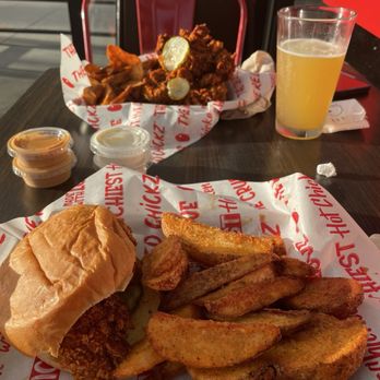 The Red Chickz - The Original Sandwich and  3 Tenders w/ Side - Chicken Shop Near Me - Carlsbad, California