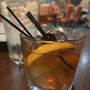 Cobblestone Zionsville - Smoked Old Fashioned.  So smooth.  Made with Makers Mark. - Bars Near Me - Zionsville, Indiana