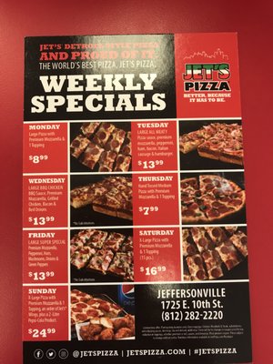 Menu photo 1 Jet's Pizza Jeffersonville, IN Menu photo 1 Jet's Pizza Jeffersonville, IN