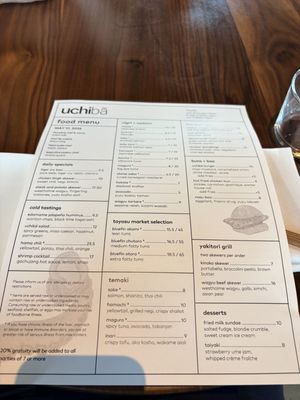 Menu photo 3 Uchiba Charlotte Charlotte, NC Menu photo 3 Uchiba Charlotte Charlotte, NC