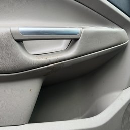 Red slime on door handle. Red slime on door handle.
