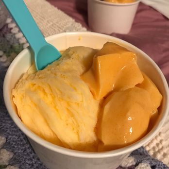 SweetSnow - Mango snow with egg custard. Yum! My favorite is still the original though. - Desserts Near Me - Northridge, California SweetSnow - Mango snow with egg custard. Yum! My favorite is still the original though. - Desserts Near Me - Northridge, California