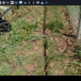 Google Fiber - Trip hazard, leftover trash of their's. Tripped dog - Home Network Installation Near Me - Austin, Texas