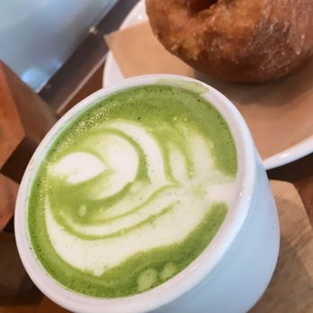 The Hobbyist - Matcha latte with cinnamon sugar cronut - Beer, Wine & Spirits Near Me - Charlotte, North Carolina The Hobbyist - Matcha latte with cinnamon sugar cronut - Beer, Wine & Spirits Near Me - Charlotte, North Carolina