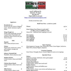 Bruno’s Pizza Kokomo