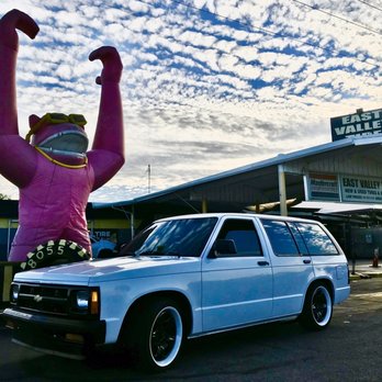 East Valley Tire Outlet - Ballz Deep Hot Rods 93 StormTrooper Blazer getting hooked up from out homies at East Valley tires. Wanna buy a raffle ticket hit us up!! - Tires Near Me - Mesa, Arizona
