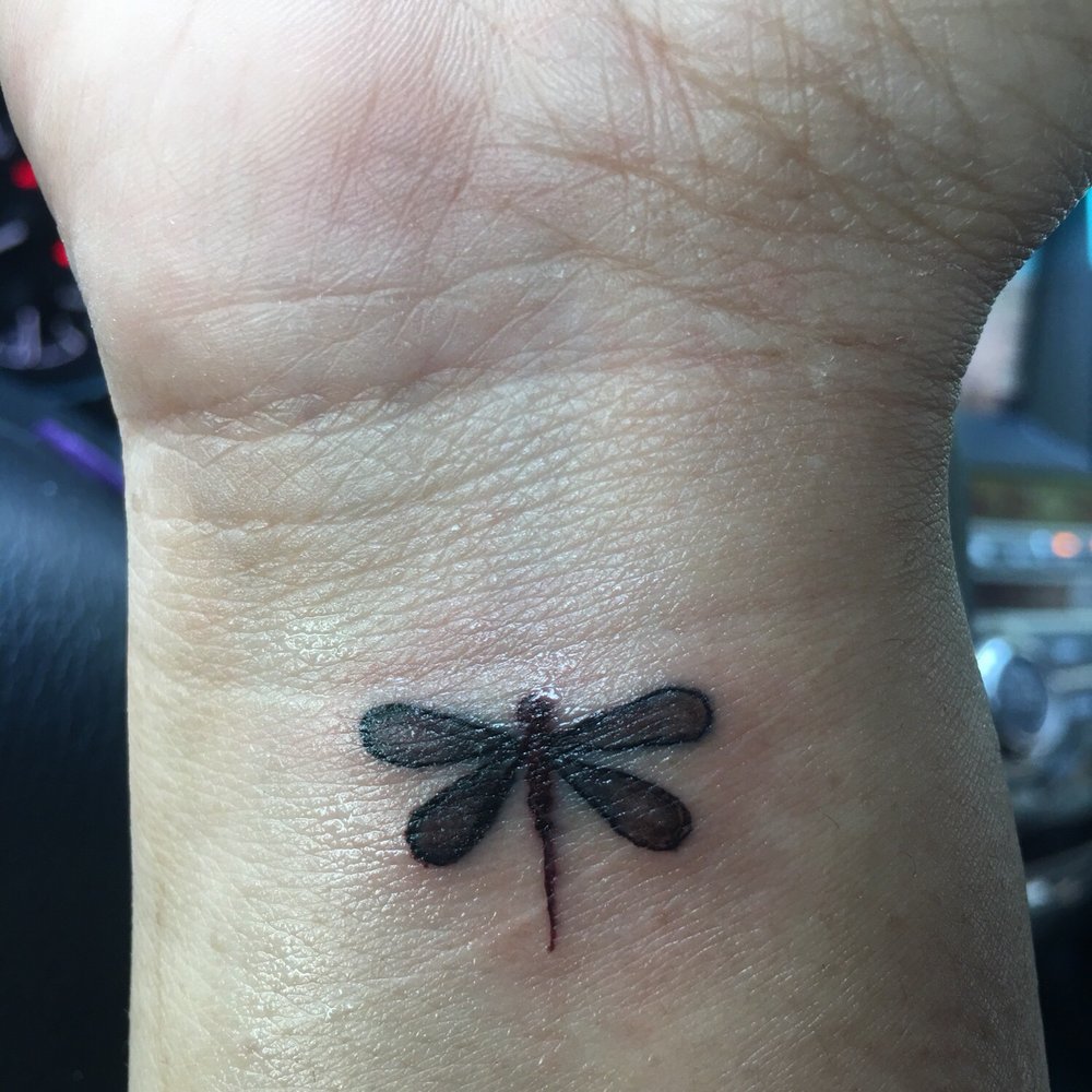 Fluid Ink - Right wrist tattoo with black, green and browns. - Tattoo Near Me - Arlington, Virginia Fluid Ink - Right wrist tattoo with black, green and browns. - Tattoo Near Me - Arlington, Virginia