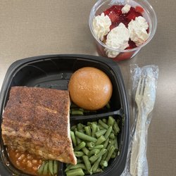 Hy-Vee - Wednesday 1/3 Rack of Ribs plus two sides.  Strawberry shortcake $2.50