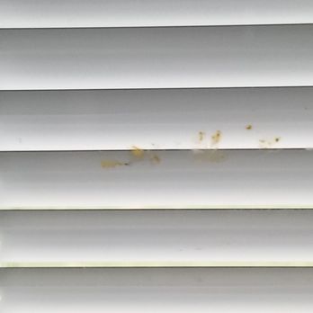 Hornak Home Improvement - Rust colored blotch on the window that won't come off with glass cleaner. Picture was taken a couple of days after installation. - Windows Installation Near Me - Arlington Heights, Illinois Hornak Home Improvement - Rust colored blotch on the window that won't come off with glass cleaner. Picture was taken a couple of days after installation. - Windows Installation Near Me - Arlington Heights, Illinois