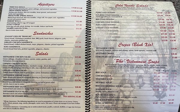 Menu photo 3 Ray's Place Anchorage, AK