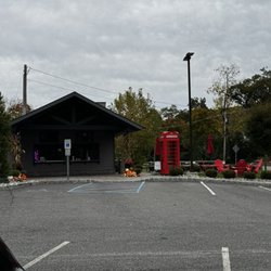 Tastefully British - Pick up window and little seating area