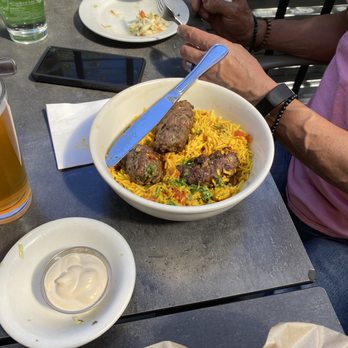 Oren's Hummus - Rice Bowl w/ Beef Kebab - Mediterranean Near Me - Palo Alto, California Oren's Hummus - Rice Bowl w/ Beef Kebab - Mediterranean Near Me - Palo Alto, California
