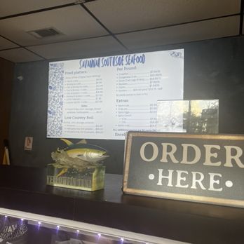 Southside Seafood Market - Menu board - Seafood Markets Near Me - Savannah, Georgia