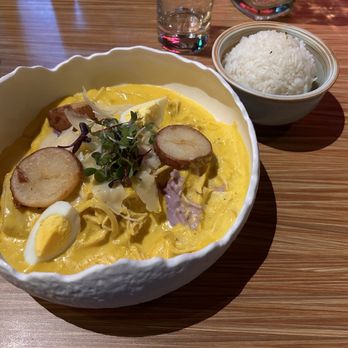 El Dorado - Aji De Gallina with a side of rice - Peruvian Near Me - San Francisco, California El Dorado - Aji De Gallina with a side of rice - Peruvian Near Me - San Francisco, California