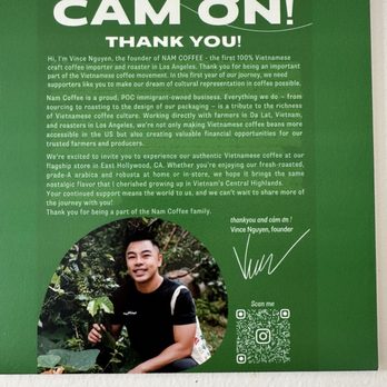 Nam Coffee - Founder. - Coffee & Tea Near Me - Los Angeles, California