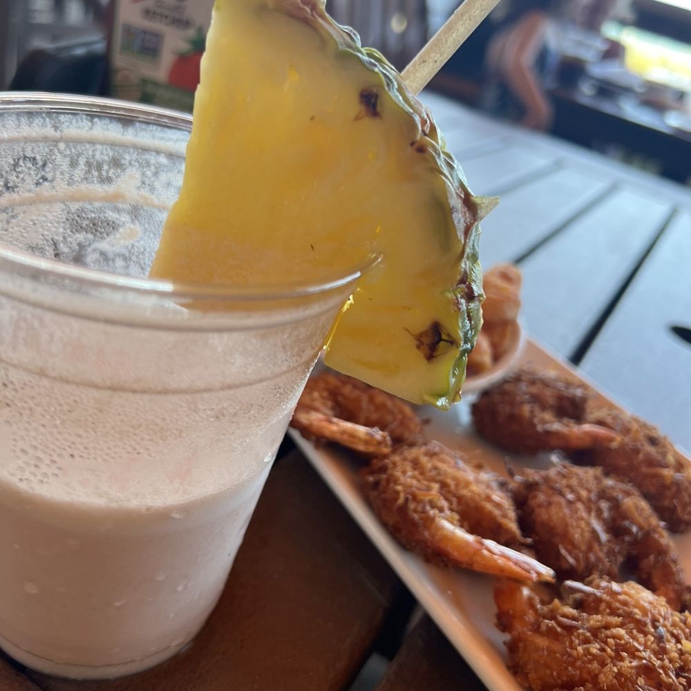 Coconuts On The Beach - Strawberry Shortcake, Coconut Crusted Shrimp - Bars Near Me - Cocoa Beach, Florida Coconuts On The Beach - Strawberry Shortcake, Coconut Crusted Shrimp - Bars Near Me - Cocoa Beach, Florida