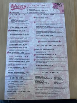 Menu photo 4 Breezy San Juan Capistrano, CA