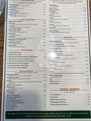Menu photo 6 Valley Inn Restaurant Lakewood, CO