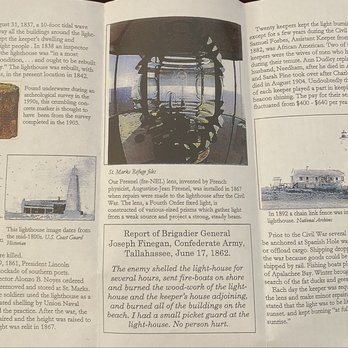 St. Mark's Lighthouse - Lighthouse brochure, p.2 of 2. March, 2025. - Landmarks & Historical Buildings Near Me - Crawfordville, Florida St. Mark's Lighthouse - Lighthouse brochure, p.2 of 2. March, 2025. - Landmarks & Historical Buildings Near Me - Crawfordville, Florida