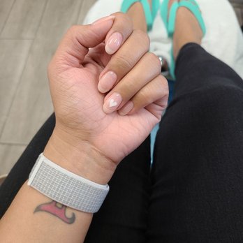 My Nails - Such cute dip with a little heart design. Just what I  wanted. - Nail Salons Near Me - Tucson, Arizona