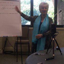 Adventure Into Time and Beyond Hypnotherapy - Rifa Hodgson -presenting a workshop on Discoveries in the pre-natal work.