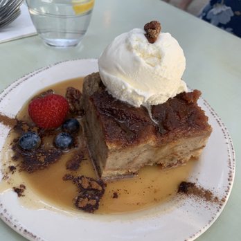 Blue Mussel Cafe - Bread pudding ! - Seafood Near Me - Rustico, Prince Edward Island Blue Mussel Cafe - Bread pudding ! - Seafood Near Me - Rustico, Prince Edward Island