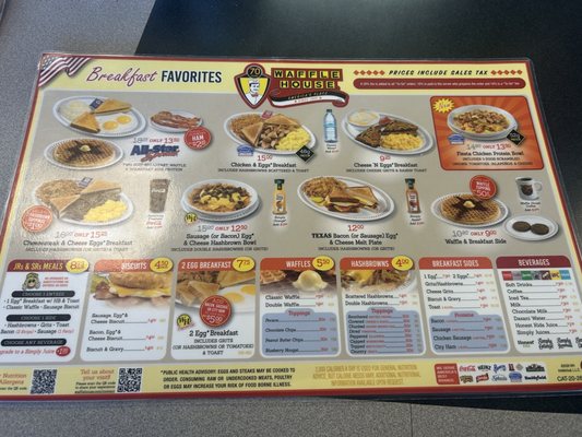 Menu photo 1 Waffle House Phoenix, AZ