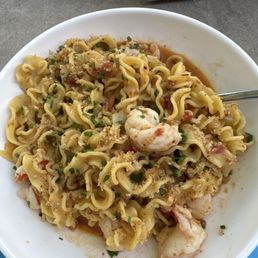 Malfadine Shrimp Pasta