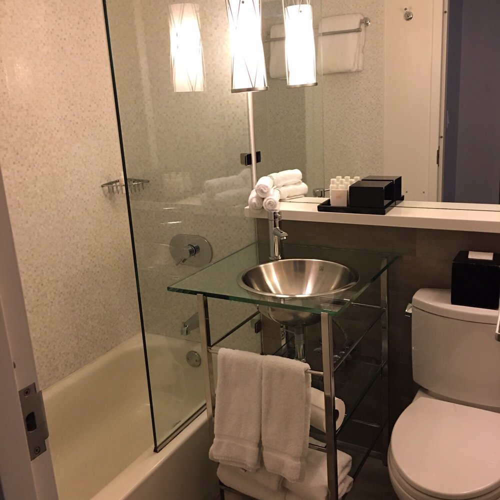 Kimpton Surfcomber Hotel - Smallest bathroom ever!! - Hotels Near Me - Miami Beach, Florida Kimpton Surfcomber Hotel - Smallest bathroom ever!! - Hotels Near Me - Miami Beach, Florida