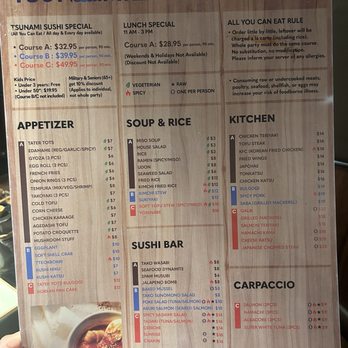 Sushi Tsunami - Sushi Bars Near Me - Fairfield, California
