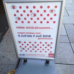 Hema - Umbau ab übermorgen!