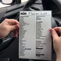 Jitter Bean Coffee Co. - The syrup flavor list