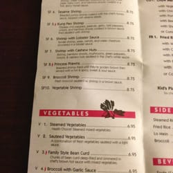 Menu page one