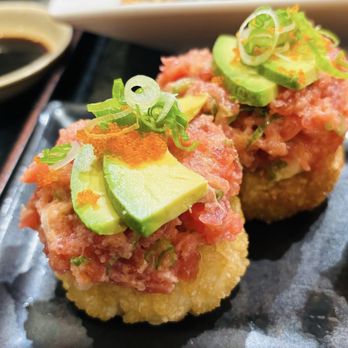 Shibuya - Crispy rice with tuna - Sushi Bars Near Me - Calabasas, California Shibuya - Crispy rice with tuna - Sushi Bars Near Me - Calabasas, California