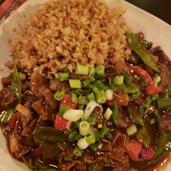 Plum Garden - Mongolian Beef and fried rice - Chinese Near Me - McHenry, Illinois
