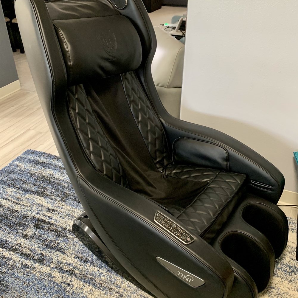 a massage chair in a living room a massage chair in a living room