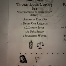 Tough Luck Cup #5 Ingredients