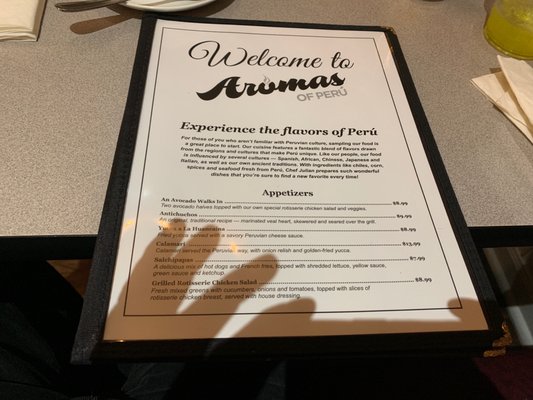Menu photo 8 Aromas of Peru Wilmington, NC